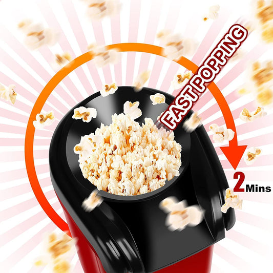 Hot Air Popper, Electric Popcorn Maker Machine with 1200W