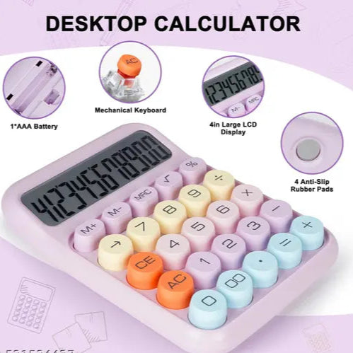 Colorful Calculator 12 Digit Extra Large LCD Display