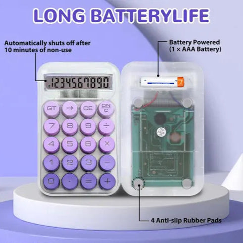 Mechanical Large LCD Calculator