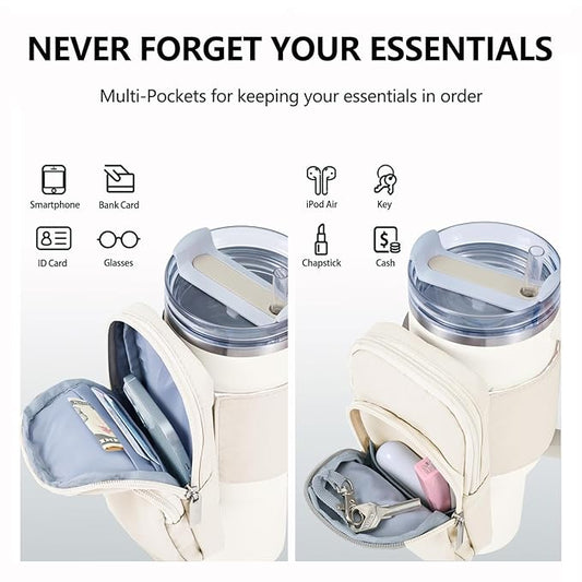 Water Bottle Pouch for Stanley Quencher Series Tumbler