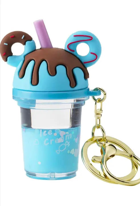 Cute & Charming Ice Cream Glitter Cup Keychain